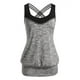 thumbnail image 1 of Tank Top de Blouson con Escote Pronunciado en Espalda con Talla Extra Rosegal  Camisetas sin mangas de talla grande, 1 of 5