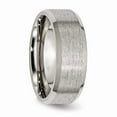 thumbnail image 4 of Chisel Titanium Satin and Brushed 8mm Beveled Edge Band, 4 of 4