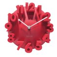 thumbnail image 1 of 3D Big Digital Modern Contemporary Home Office Decor Round Quartz Wall Clock Red, 1 of 4