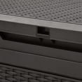 thumbnail image 6 of Dextrus 100 Gallon Resin Deck Box, Outdoor Waterproof Storage box,Lockable,Dark Brown, 6 of 8