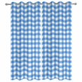 thumbnail image 4 of Outdoor Curtains for Patio Waterproof Blue Check Buffalo Plaid Indoor/Outdoor Curtain Tiebacks Pastoral Checkered Privacy Sun Block Grommet Drapes for Pergolas Gazebo Porch 2 Panel 54x108 Inch, 4 of 9