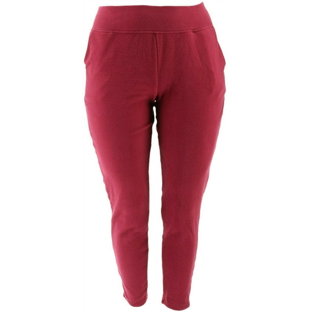 ClimateRight by Cuddl Duds - Cuddl Duds Fleecewear Stretch Slim Pant Women's A342238 - Walmart