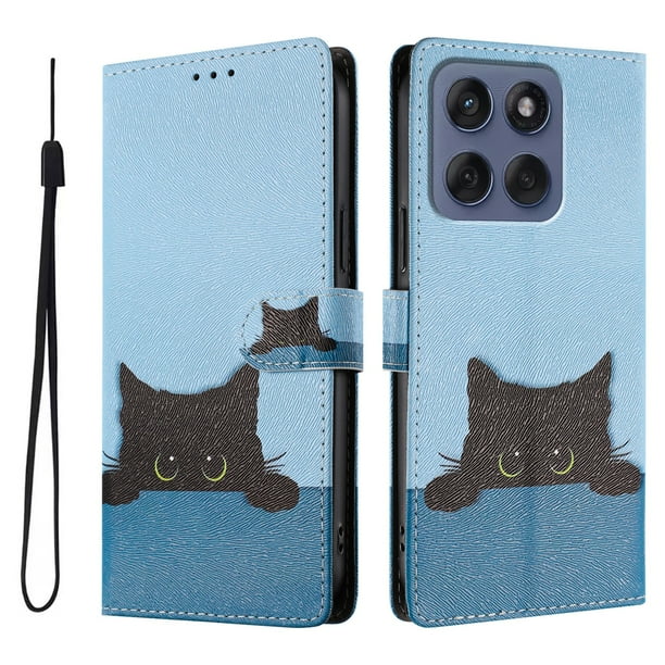 FOXDOCK Funda Tipo Cartera para Motorola Moto G86 con Soporte y Correa – Diseño de Patrones Lindos