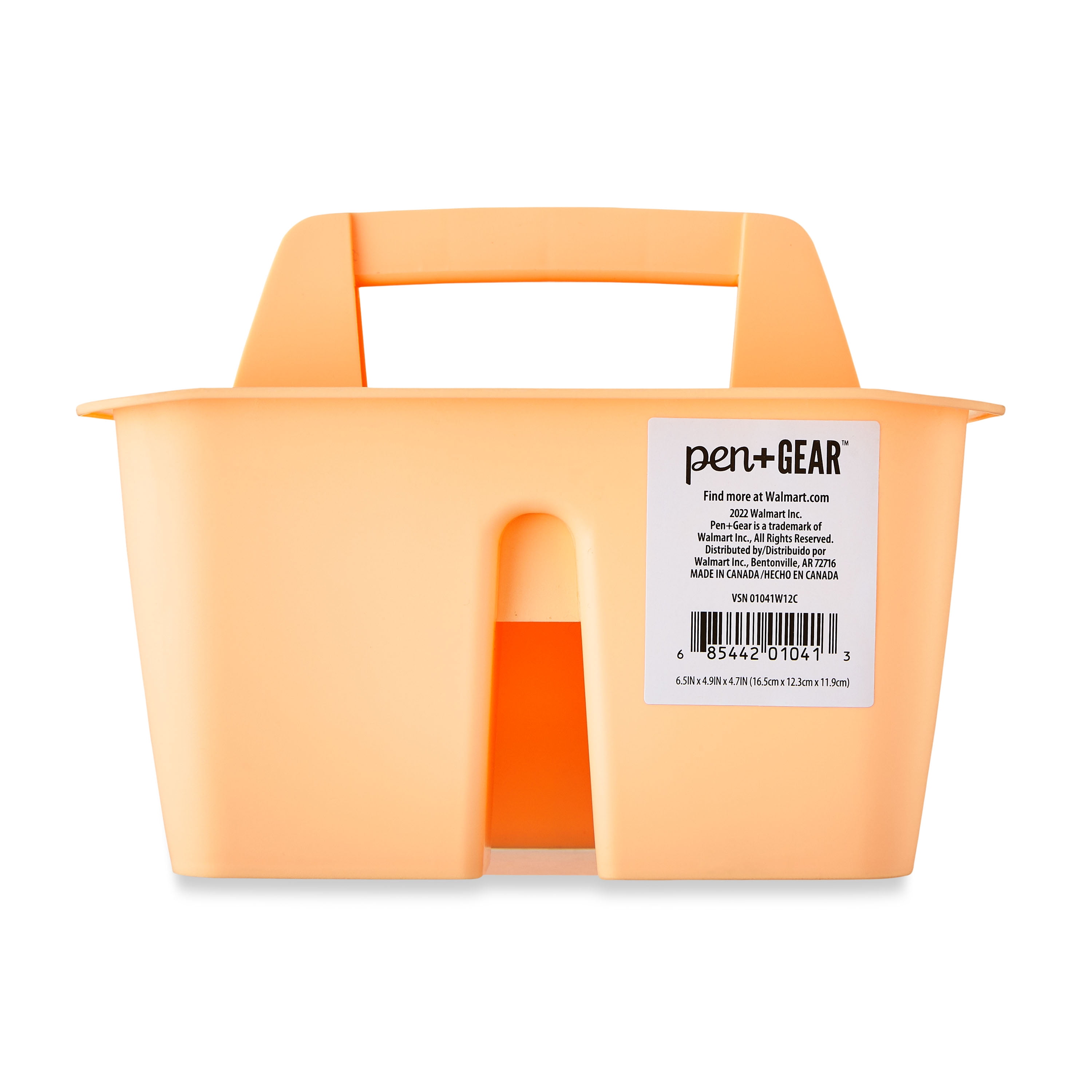 Pen+Gear Mini Plastic Caddy, Desktop Craft and Hobby Organizer, Icy