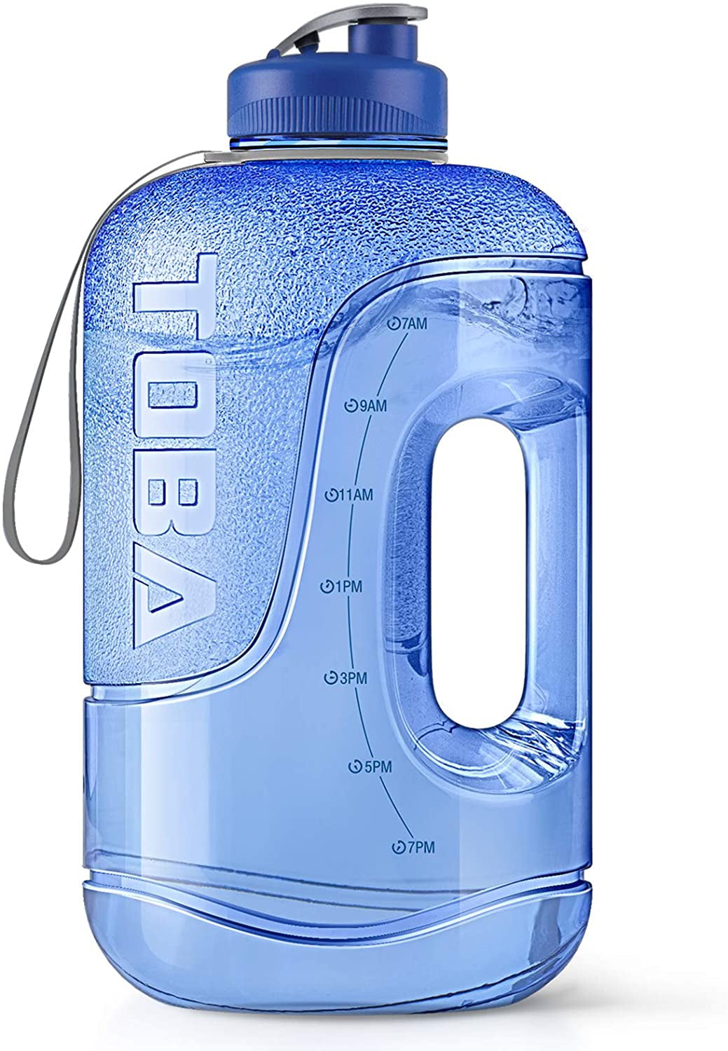 128oz/ 1 Gallon Sports Leakproof Motivational Time Marker Water Bottle BPA Free 