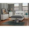 thumbnail image 4 of Home Square 2-Piece Set with Full Panel Bed & Mini Wood Desk in White, 4 of 12