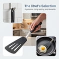 thumbnail image 3 of Unique Bargains Kitchen Utensils Set with Heat-Resistant Spatula Tools Black 13.8x3.9 inch, 3 of 5