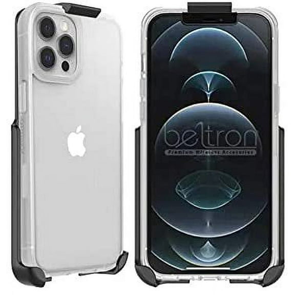 BELTRON Belt Clip Holster Compatible with OtterBox Prefix Series Case for iPhone 12 Pro Max, Features: Built in Kickstand Holster Only - Case is NOT Included