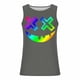 thumbnail image 4 of Camiseta sin mangas de cuello redondo para hombre, con estampado de Halloween, cuello redondo, estilo informal, deportiva, para hombre, 4 of 5