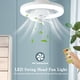 thumbnail image 4 of Luz de ventilador de techo con control remoto 360 Head Shaking Viento de 3 velocidades para estudio de dormitorio, 4 of 8