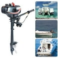 thumbnail image 3 of Outboard Motor Tiller Outboard Motor Shaft Outboard Motor Replacement 2 Stroke 3.5HP Gasoline Outboard Motor Tiller Shaft Boat Engine Water Cooling System, 3 of 8