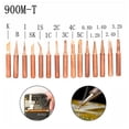 thumbnail image 6 of Goodhd 5Pcs 900M-T Copper Soldering iron tips Lead-free welding solder tip 933.907.951, 6 of 6