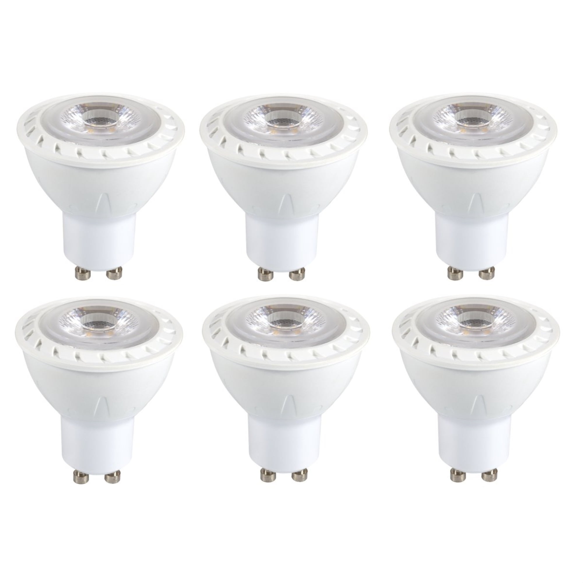 LED GU10 light bulb, 5000K, CRI80, ETL, 7W, 50W EQUIVALENT, 25000HRS, LM520, DIMMABLE, INPUT VOLTAGE 120V 6 PACK - Walmart.com