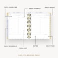 thumbnail image 2 of Day Designer 2026-2027 Daily Academic Year Planner Calendar, July 2026 - June 2027, 7.4" x 9.5", Premium Cover, Wire-O Binding, Laminated Tabs, Storage Pocket, Stickers & Snap-In Ruler, Swan Lake, 2 of 16