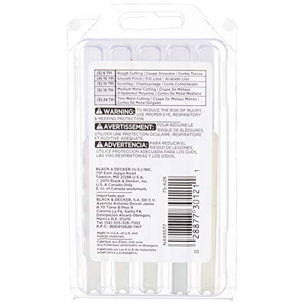 Black and decker sale jigsaw blades walmart