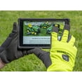 thumbnail image 4 of West Chester John Deere JD86018-L Synthetic Leather Palm Gloves  Large, Hi-Dex Spandex Back Gloves with Reinforced PU Thumb Saddle, Shirred Elastic Wrists, 4 of 6
