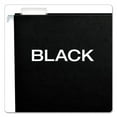thumbnail image 4 of Colored Hanging Folders, Letter Size, 1/5-Cut Tab, Black, 25/box | Bundle of 5 Boxes, 4 of 7