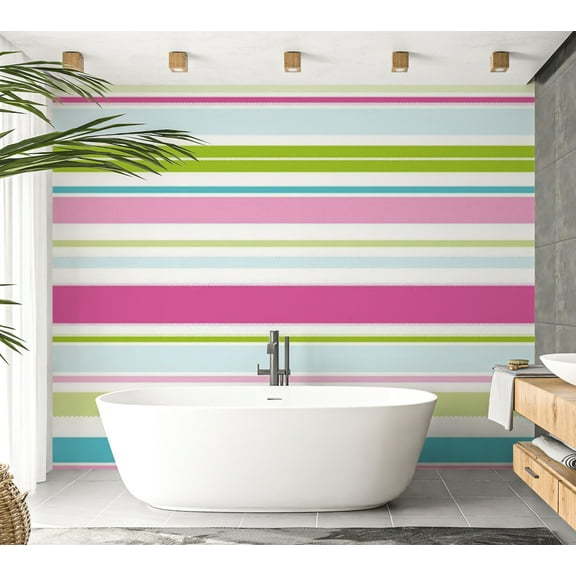 Tiptophomedecor Abstract Wallpaper Wall Mural - Sweet Stripes
