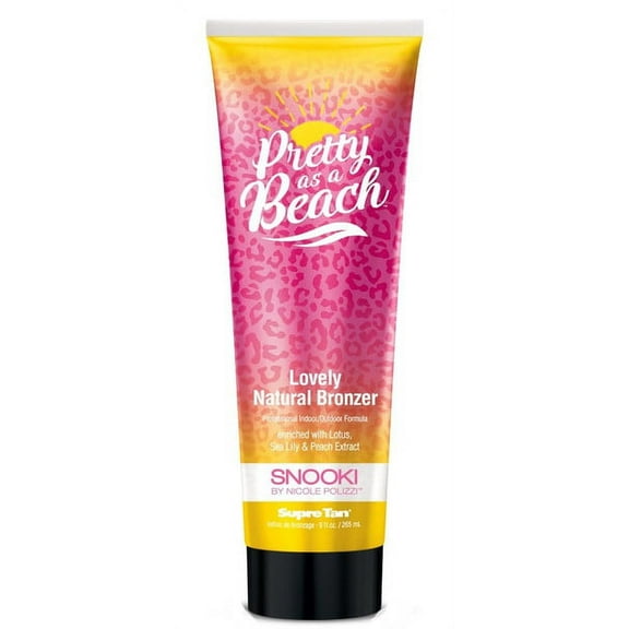 Snooki Pretty As A Beach Natural Bronzer Tanning Lotion 9 oz