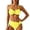 Yellow, variant on Womens Beach Vacation Two Piece Swimsuit Cover Up Ruffle Outfit High Waist Bottom Tummy Control Swimwear