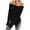 Black, variant on Women's Off Shoulder Knitted Sweater Long Sleeve Side Slit Pullover Tops Sexy Trendy Y2k Aesthetic Clothes S