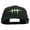 Black, variant on Halloween Monster Stitches Embroidered Big Size 6 Panels Flat Bill Snapback - Black OSFM