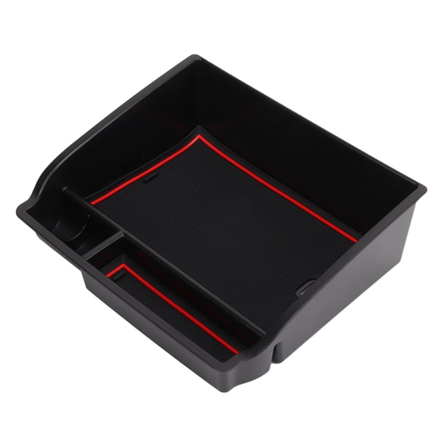 Center Console Organizer Tray, Armrest Storage Box Practical Light Weight Easy Installation Wear Resistant For Interior Accessories