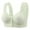 Green, variant on WCMZJ Daisy Bras for Older Women Front Closure Push up Bra No Underwire Front Opening Bra with Snaps Breathable Cotton Bras