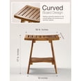 thumbnail image 3 of 18" Teak Shower Bench for Inside Shower - 450LBS Capacity Wooden Shower Stool Benches Waterproof for Shaving Legs - Bench Seat with Storage Towel Shelf for Bathroom - Tub Bench Chair Spa Bath, 3 of 7