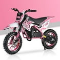 thumbnail image 2 of 49CC Kids Dirt Bike,2-Stroke Gas Power Motocross Bike,Pit Bikes Motocross,Off Road Gas Pocket Motorbike with Front Rear Disc Brakes,Mini Dirtbike,Speeds up to 25 MPH,Max Load 220LBS, 2 of 7