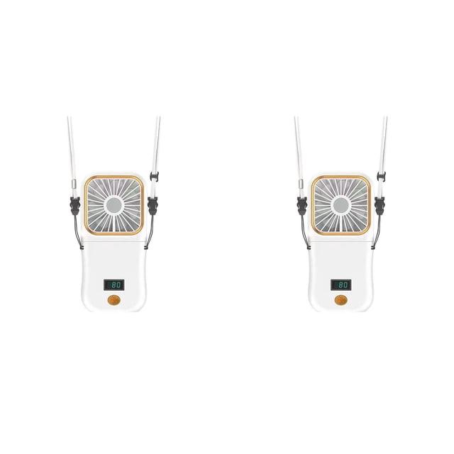 (2-Pack) Rinsvye Portable Mini Handheld Fan Floor Fan with Remote Lightweight Quiet Device Usb Loud Fan for Sleeping Rechargeable Battery Fan Summer Small Window Fan for Travel office Outdoor Activi