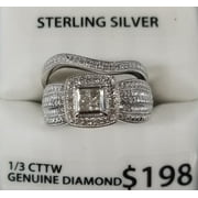 Ss Fb 1/3 Cttw Dia Quad Bridal Set