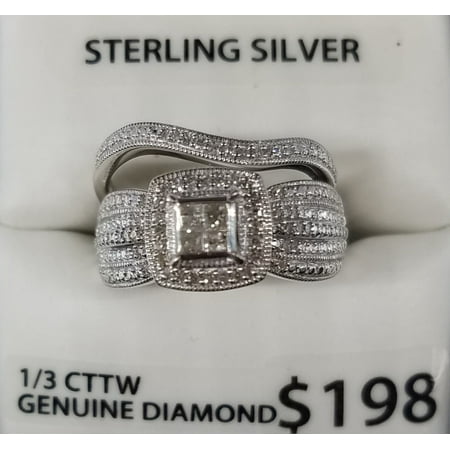 Ss Fb 1/3 Cttw Dia Quad Bridal Set