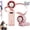 Pink, variant on Portable Turbo Fan, Hand Held Ac Fan with 199 Gears, 3 in 1 Desk & Neck Fan, Rechargeable with Ice Cooler for Travel Outdoors Home Office
