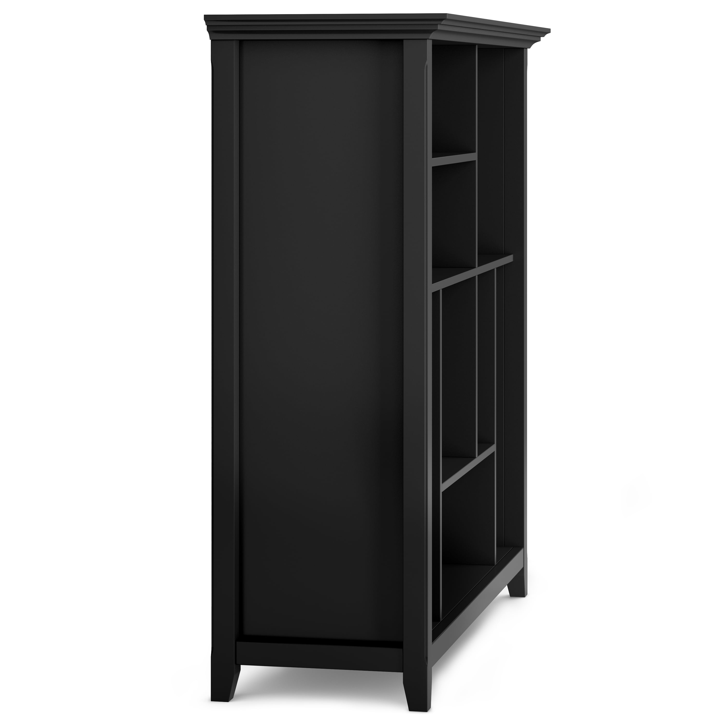 Simpli Home Amherst SOLID WOOD 44 inch x 44 inch Transitional Multi Cube Bookcase and Storage Unit in Black