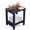 Navy Blue, variant on SENWEST Outdoor Weather-Resistant Pine Wood Square End Table, Black