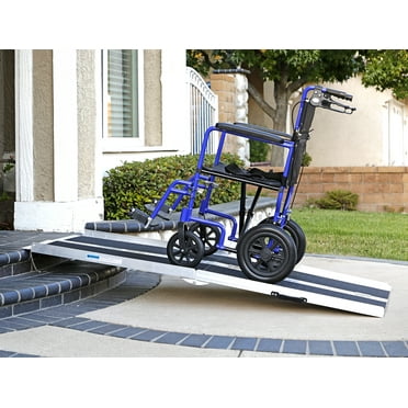AllCure  6' (72" X 31") Extra Wide Non-Skid Aluminum Wheelchair Ramp,