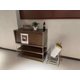thumbnail image 1 of Estantería japonesa de madera maciza, armario Ins, unidad pequeña, almacenamiento de registros de revistas, estante de ratán, mueble lateral de TV WKBC, 1 of 4