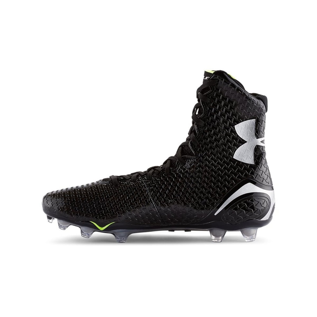all black under armour football cleats