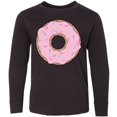 thumbnail image 3 of Inktastic Pink Donut with Sprinkles Long Sleeve Youth T-Shirt, 3 of 5