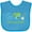 Turquoise, variant on Inktastic Peace Love Earth Girls Baby Bib