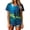 Multicolor, variant on HOMBOM Summer T Shirts for Women V Neck Daily Halloween Cute Lightweight Short Sleeve Womens Tees Essentials Tops,XXXXXL