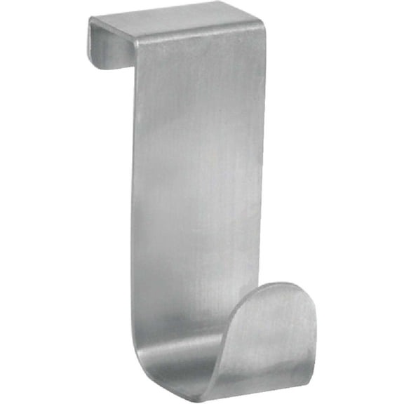 iDesign 29420 Towel Hook, Over-Cabinet, Brushed Stainless Steel