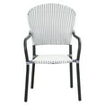 thumbnail image 7 of Patiojoy Outdoor 4 PCS Iron Dining Chairs Patio Stackable Arm Chair for Balcony Backyard Poolside, 7 of 7