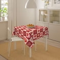 thumbnail image 6 of Valentines Day Tablecloth Square 54x54 Inch Happy Mothers Day Table Cloth Gift Waterproof Wedding Marrige Heart Table Clothes Reusable Table Cover for Dining Room Home Decor, 6 of 6