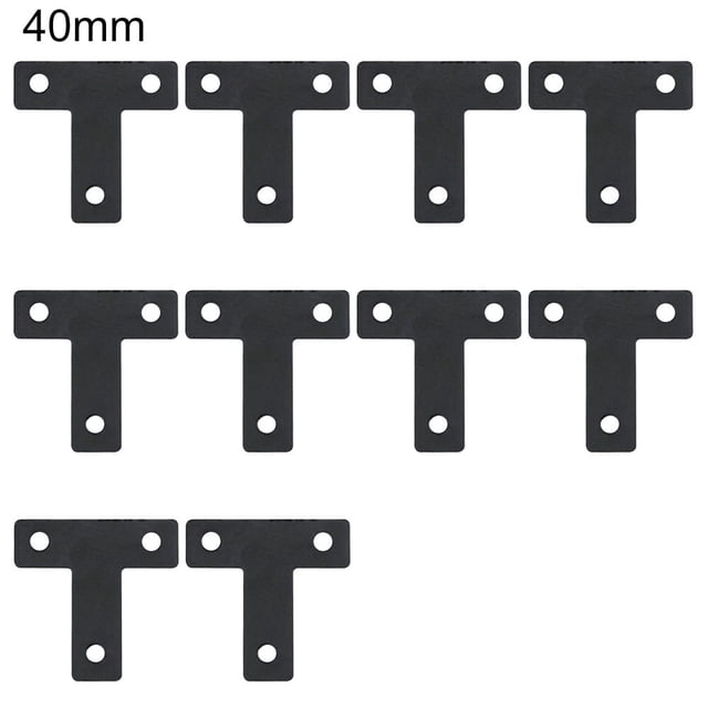 10Pcs Corner Braces Waterproof High Strength Multipurpose T/L Shaped Flat Joint Angle Brackets for Closet Cabinet Windows