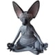 thumbnail image 1 of Gato Sphynx De Meditación Coleccionable Zen Yoga Pose Buda Estatua De Gato Para Decoración De Hogar Y Oficina Guardurnaity HA039928-03, 1 of 6