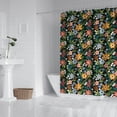 thumbnail image 2 of Waterproof Beautiful Colorful Floral Shower Curtain 72x72 Inch Boho Style Polyester Unique Shower Curtain for Bathroom Hotel Home Decor with 12 Plastic Hooks, 2 of 5