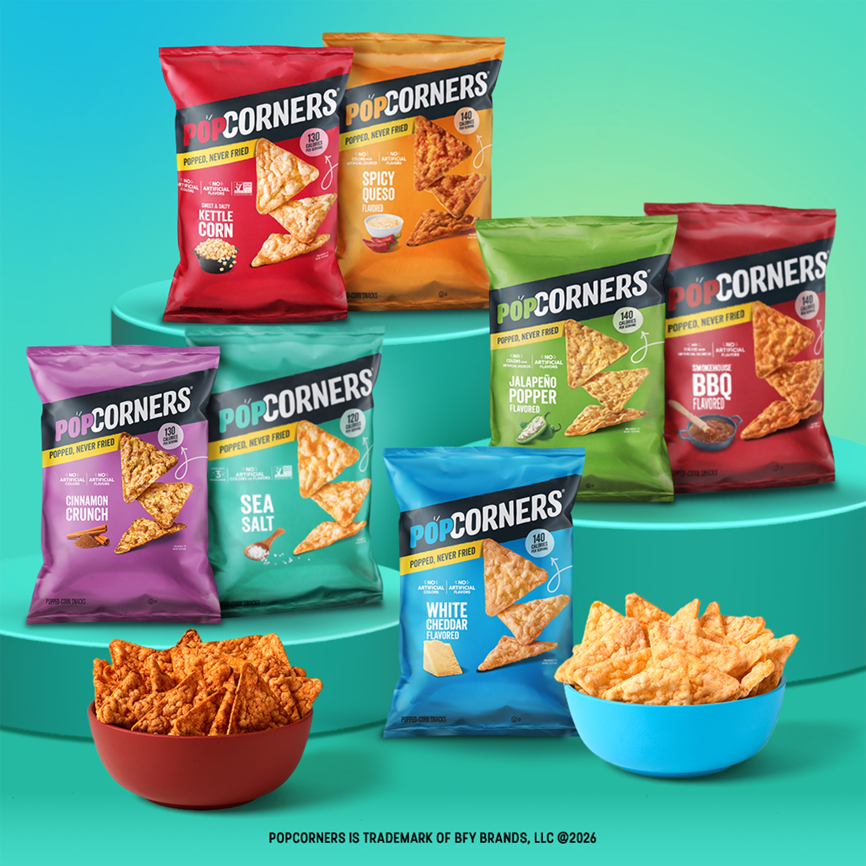 PopCorners No Artificial Colors or Flavors Sea Salt Popped Corn Chips Bag, 7 oz​
