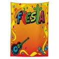 thumbnail image 3 of Ambesonne Fiesta Tablecloth Rectangular Table Cover, Latino Themed Party, 52"x70", Multicolor, 3 of 4